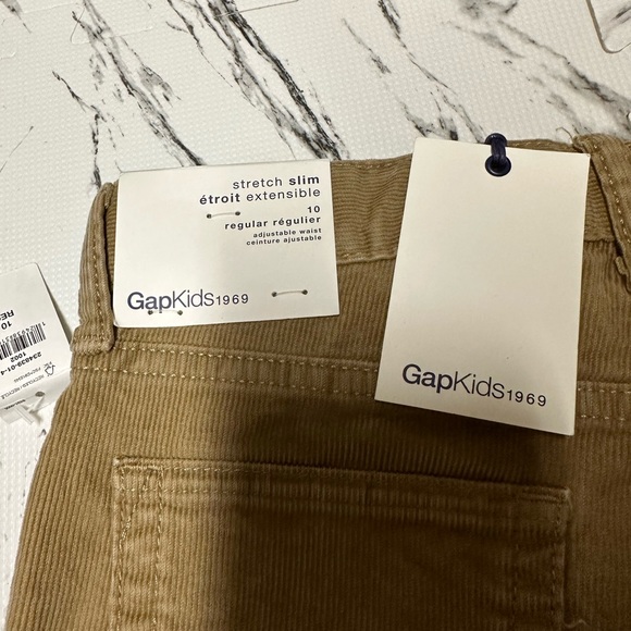 GAP KIDS 1969 Slim Fit Corduroy Trousers - Brown- Size 10 (137-145 cm) - Picture 4 of 6